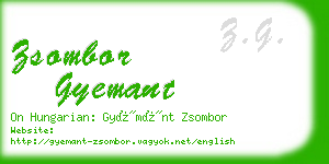 zsombor gyemant business card